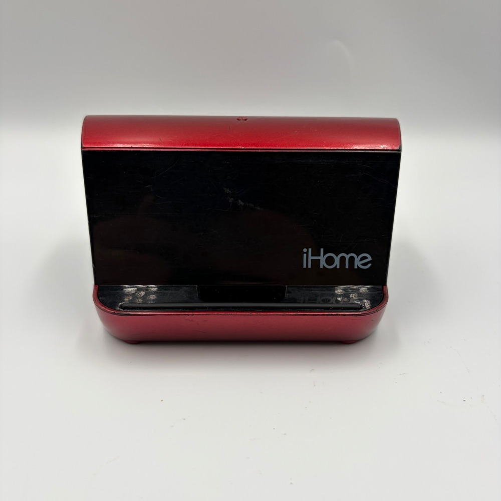 iHome Portable Stereo Speaker iHM10-A-A Metallic Red AA Battery Powered